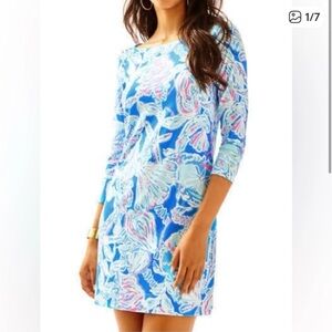 Lilly Pulitzer Blue Floral Dress